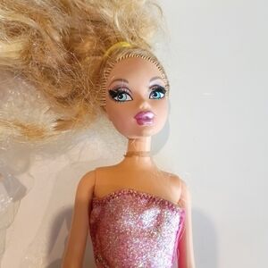 Mattel 1999 My Scene Barbie Blonde Fashion Doll in Sparkling Pink Dress